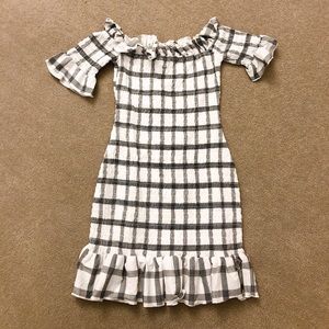 ASOS dress black and white